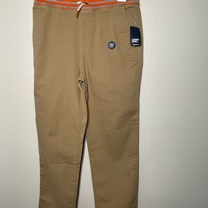 Boys Stretch Soft Elastic Waist Iron Knee Pull On Pants